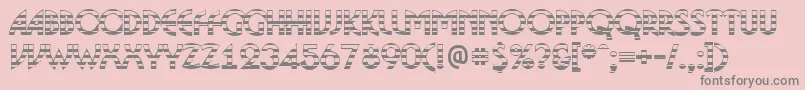ABosanovagdstrBold-Schriftart – Graue Schriften auf rosa Hintergrund