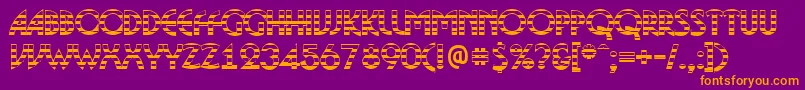 ABosanovagdstrBold Font – Orange Fonts on Purple Background
