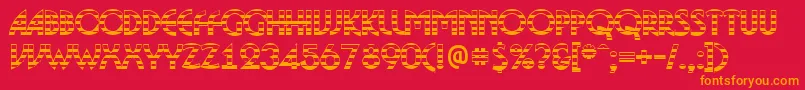 fuente ABosanovagdstrBold – Fuentes Naranjas Sobre Fondo Rojo