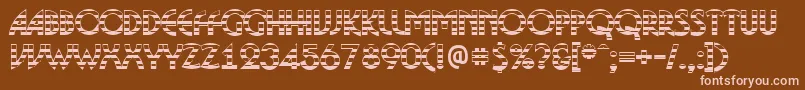 ABosanovagdstrBold Font – Pink Fonts on Brown Background