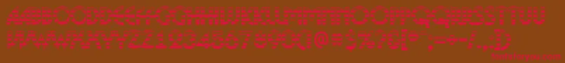 ABosanovagdstrBold Font – Red Fonts on Brown Background