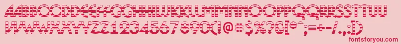 ABosanovagdstrBold-Schriftart – Rote Schriften auf rosa Hintergrund