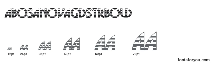 Размеры шрифта ABosanovagdstrBold