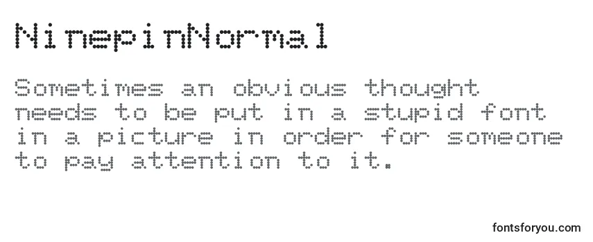 Обзор шрифта NinepinNormal