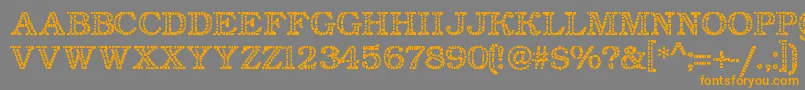 More about Classicmosaic Font Classicmosaic Font – Orange Fonts on Gray Background