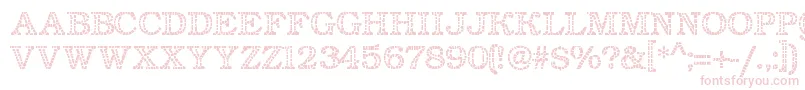 Classicmosaic Font – Pink Fonts on White Background