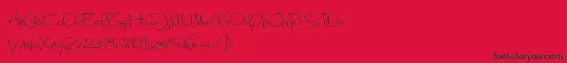 SweetHomeOklahoma Font – Black Fonts on Red Background