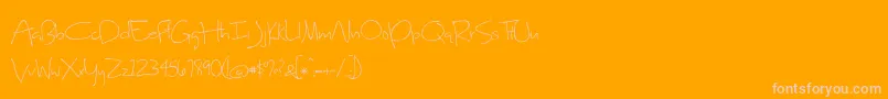 SweetHomeOklahoma Font – Pink Fonts on Orange Background