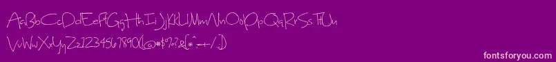 SweetHomeOklahoma Font – Pink Fonts on Purple Background