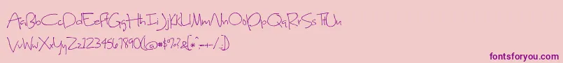 SweetHomeOklahoma Font – Purple Fonts on Pink Background