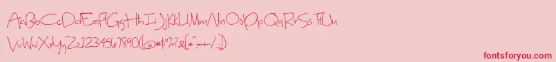 SweetHomeOklahoma Font – Red Fonts on Pink Background