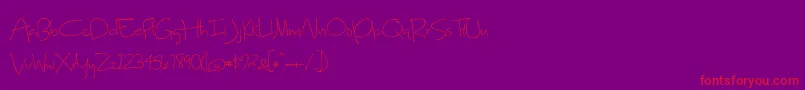 SweetHomeOklahoma Font – Red Fonts on Purple Background