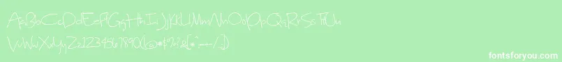 SweetHomeOklahoma Font – White Fonts on Green Background