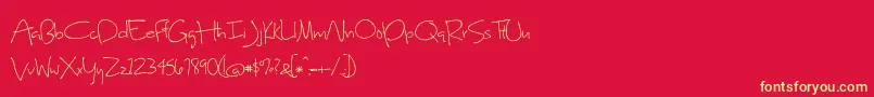 SweetHomeOklahoma Font – Yellow Fonts on Red Background