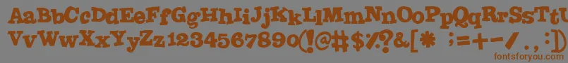 Joint Font – Brown Fonts on Gray Background