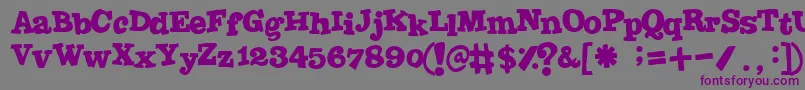 Joint Font – Purple Fonts on Gray Background