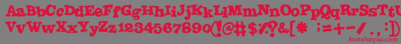 Joint Font – Red Fonts on Gray Background