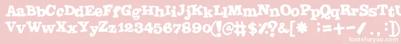 Joint Font – White Fonts on Pink Background