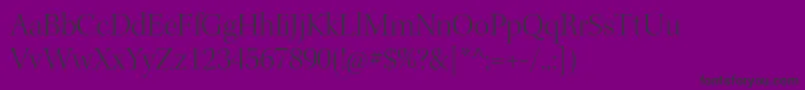 KeplerstdLightdisp Font – Black Fonts on Purple Background