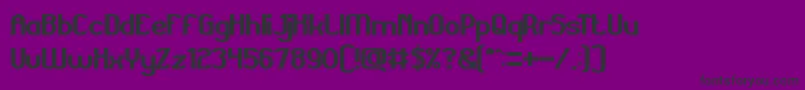 GrandPrixBold Font – Black Fonts on Purple Background