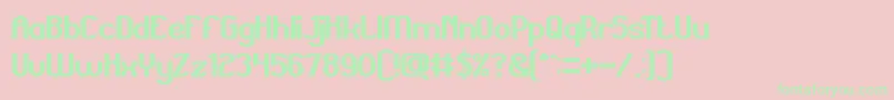 GrandPrixBold Font – Green Fonts on Pink Background