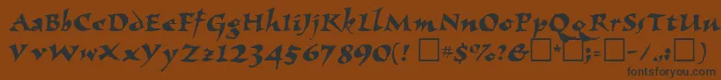 More about Eldbjtt Font Eldbjtt Font – Black Fonts on Brown Background