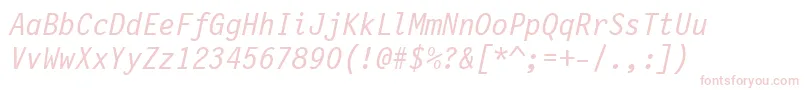 LetterGothic12PitchItalicBt Font – Pink Fonts