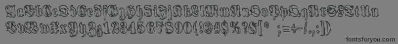 HarmaaPerkele Font – Black Fonts on Gray Background