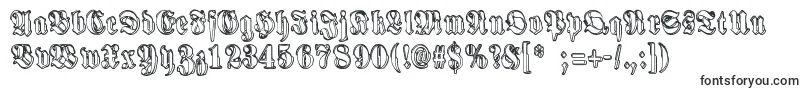 Шрифт HarmaaPerkele – готические шрифты