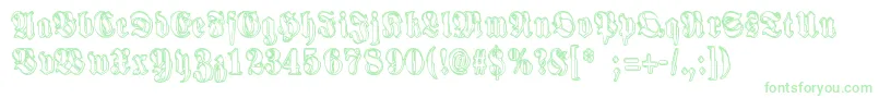 HarmaaPerkele Font – Green Fonts on White Background