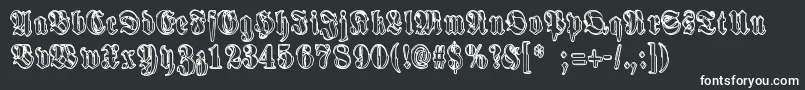 HarmaaPerkele Font – White Fonts on Black Background