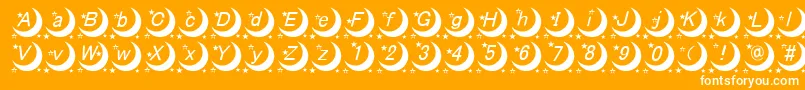 MoonFont Font – White Fonts on Orange Background