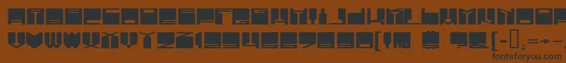 VanishingBoy Font – Black Fonts on Brown Background