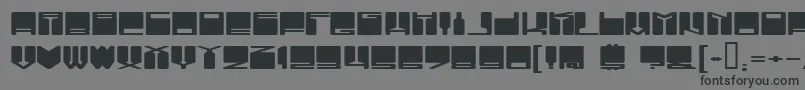 VanishingBoy-Schriftart – Schwarze Schriften auf grauem Hintergrund