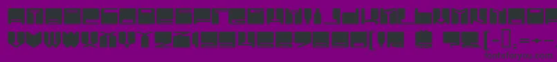 VanishingBoy Font – Black Fonts on Purple Background