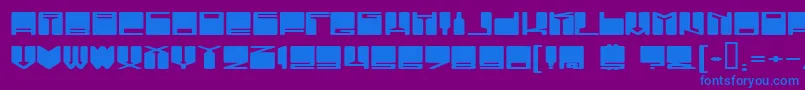 VanishingBoy Font – Blue Fonts on Purple Background