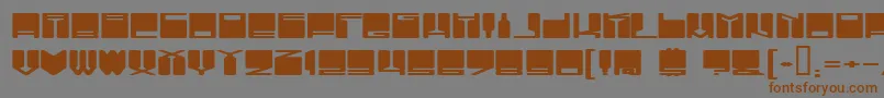 VanishingBoy Font – Brown Fonts on Gray Background