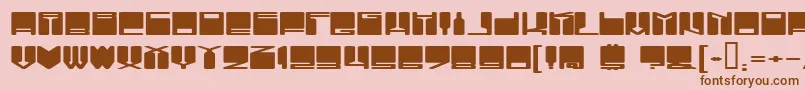 VanishingBoy Font – Brown Fonts on Pink Background