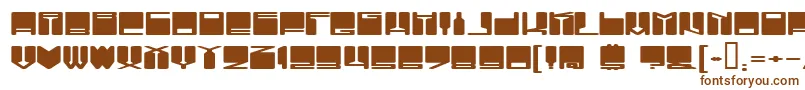 Шрифт VanishingBoy – коричневые шрифты на белом фоне
