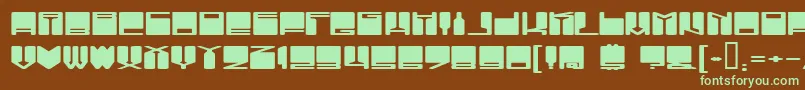 VanishingBoy Font – Green Fonts on Brown Background