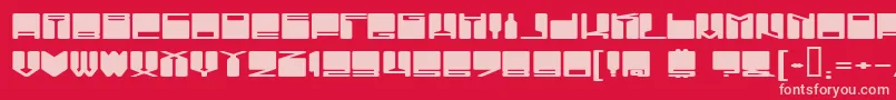 VanishingBoy Font – Pink Fonts on Red Background