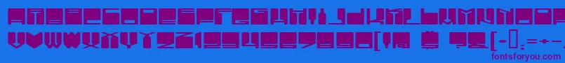 VanishingBoy Font – Purple Fonts on Blue Background