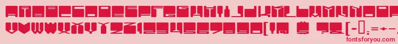 VanishingBoy Font – Red Fonts on Pink Background