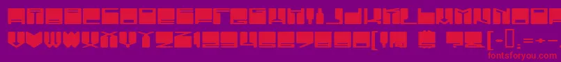 VanishingBoy Font – Red Fonts on Purple Background