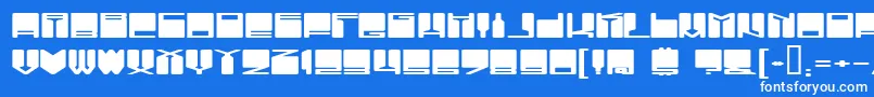 VanishingBoy Font – White Fonts on Blue Background