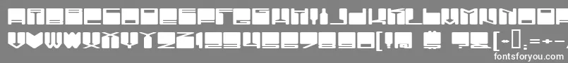 VanishingBoy Font – White Fonts on Gray Background