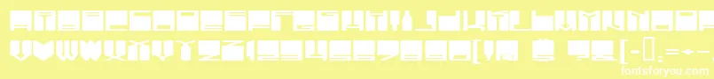 VanishingBoy Font – White Fonts on Yellow Background
