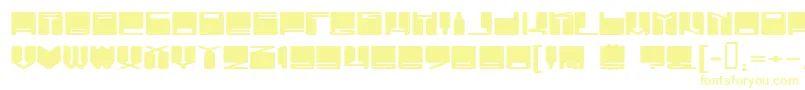 VanishingBoy Font – Yellow Fonts on White Background