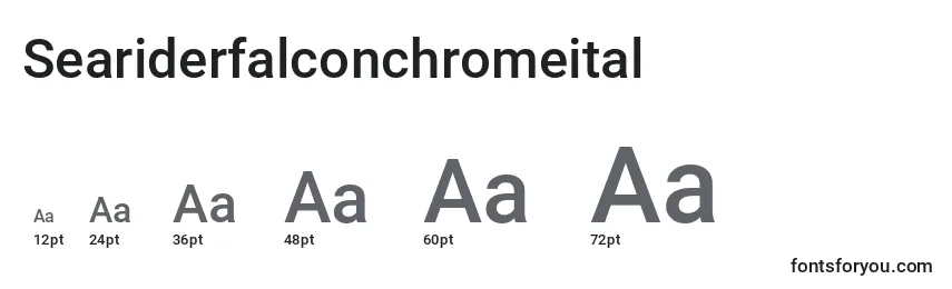 Размеры шрифта Seariderfalconchromeital