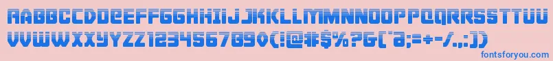 More about Cyborgroosterhalf Font Cyborgroosterhalf Font – Blue Fonts on Pink Background